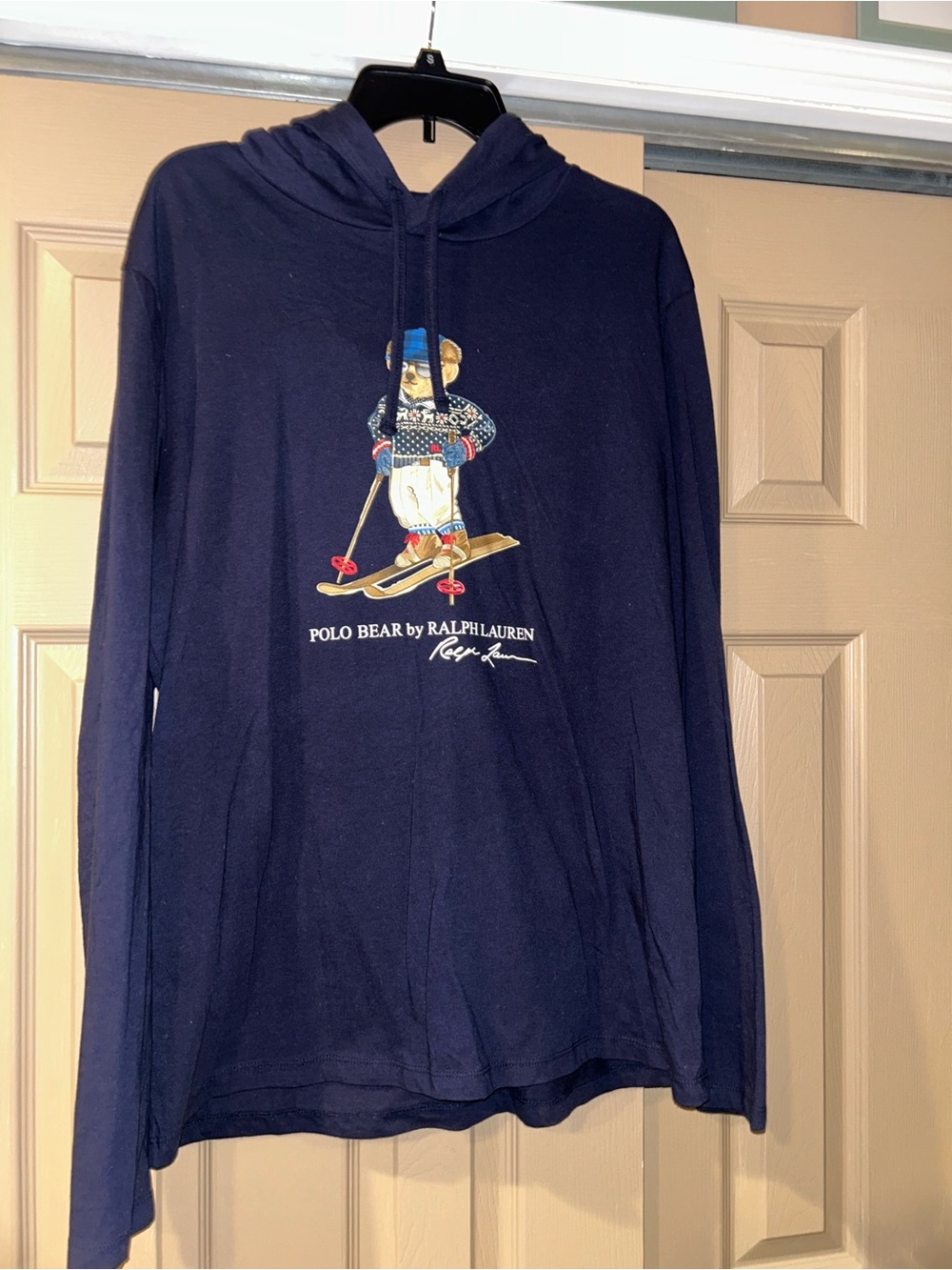 Ralph Lauren Navy Blue Polo Crewneck Tee with Yellow Tag